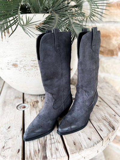 Bodhi Charcoal Western Boot - Southern Soule Designs