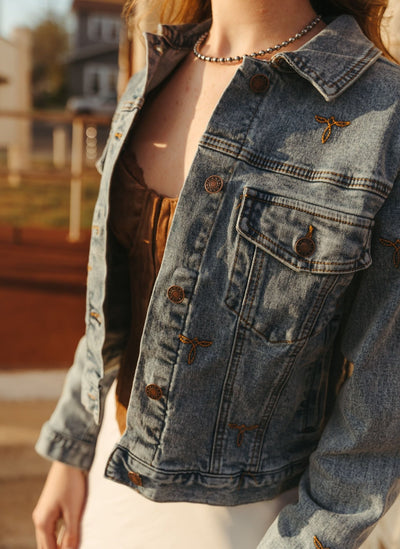 Boots Stitch Denim Jacket 23144J - Southern Soule Designs