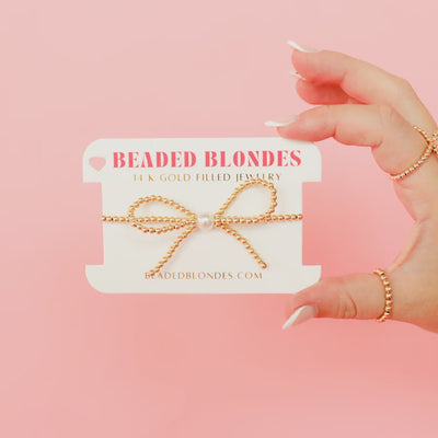 Bow Beaded Bracelet - Southern Soule Designs