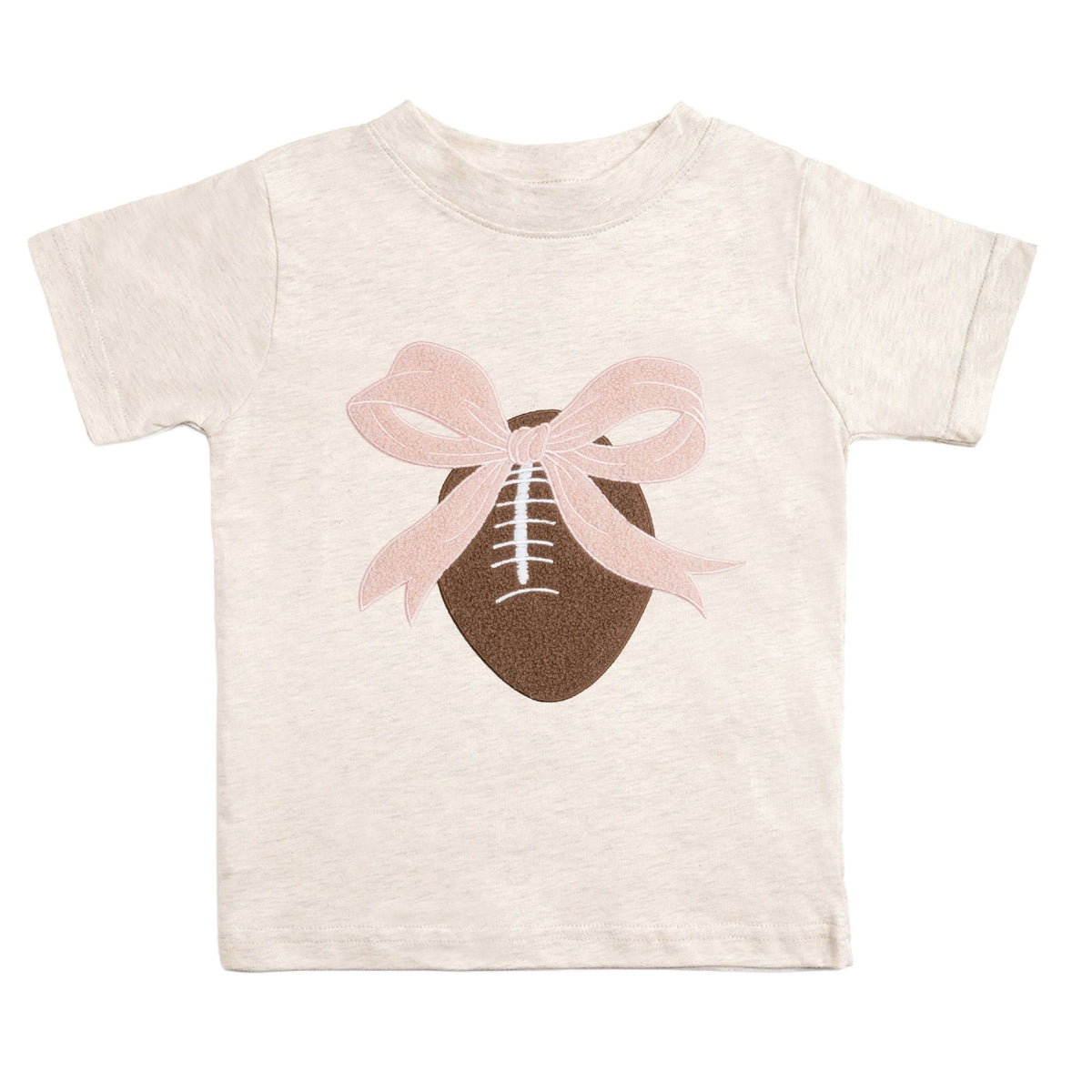Bow Football Patch Short Sleeve Tee - GST-344 - Southern Soule Designs