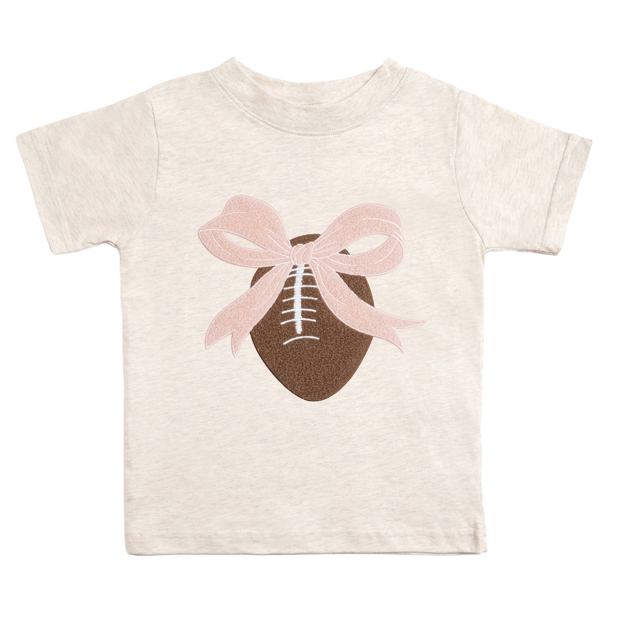 Bow Football Patch Short Sleeve Tee - GST-344 - Southern Soule Designs