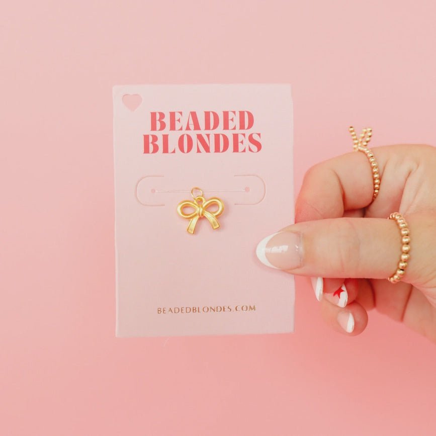 Bow Gold Charm - Southern Soule Designs