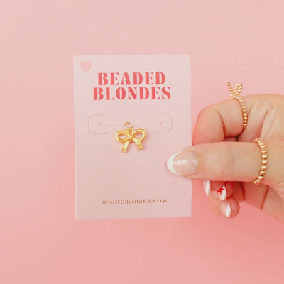 Bow Gold Charm - Southern Soule Designs