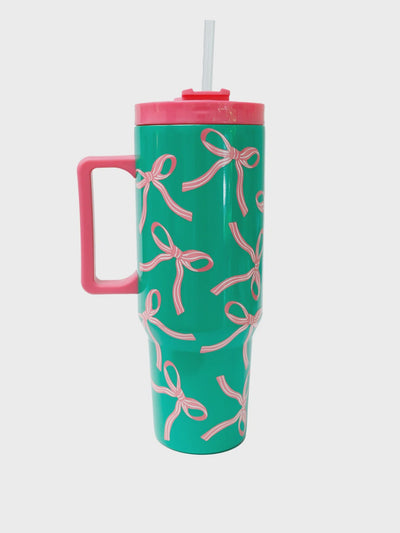 Bows To Go Tumbler 40 oz - Southern Soule Designs