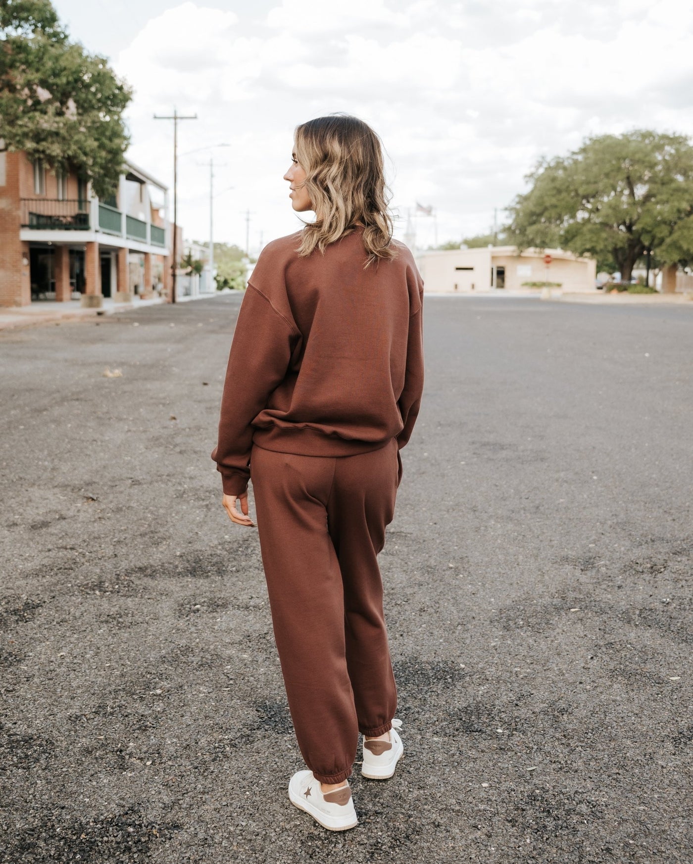 Boyfriend Cotton Sweatshirt Sandalwood ZT253861 - Southern Soule Designs