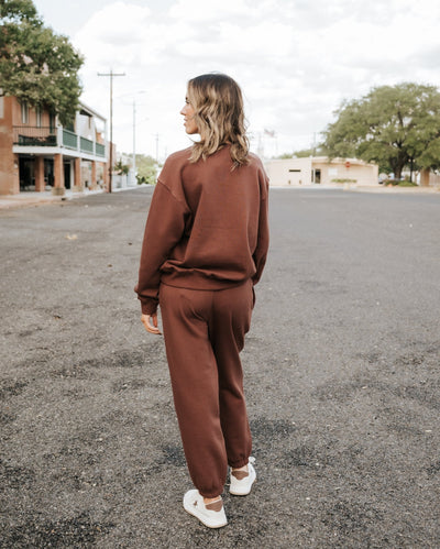 Boyfriend Cotton Sweatshirt Sandalwood ZT253861 - Southern Soule Designs