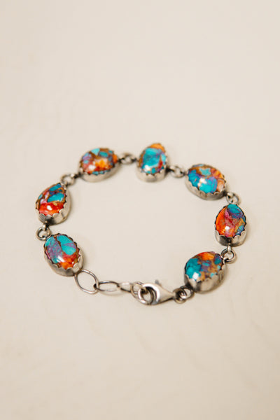 Purple Mohave Link Bracelet