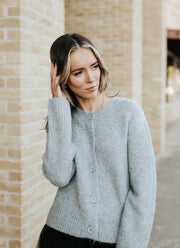 Breen Cardigan Classic Heather Grey ZW254605 - Southern Soule Designs