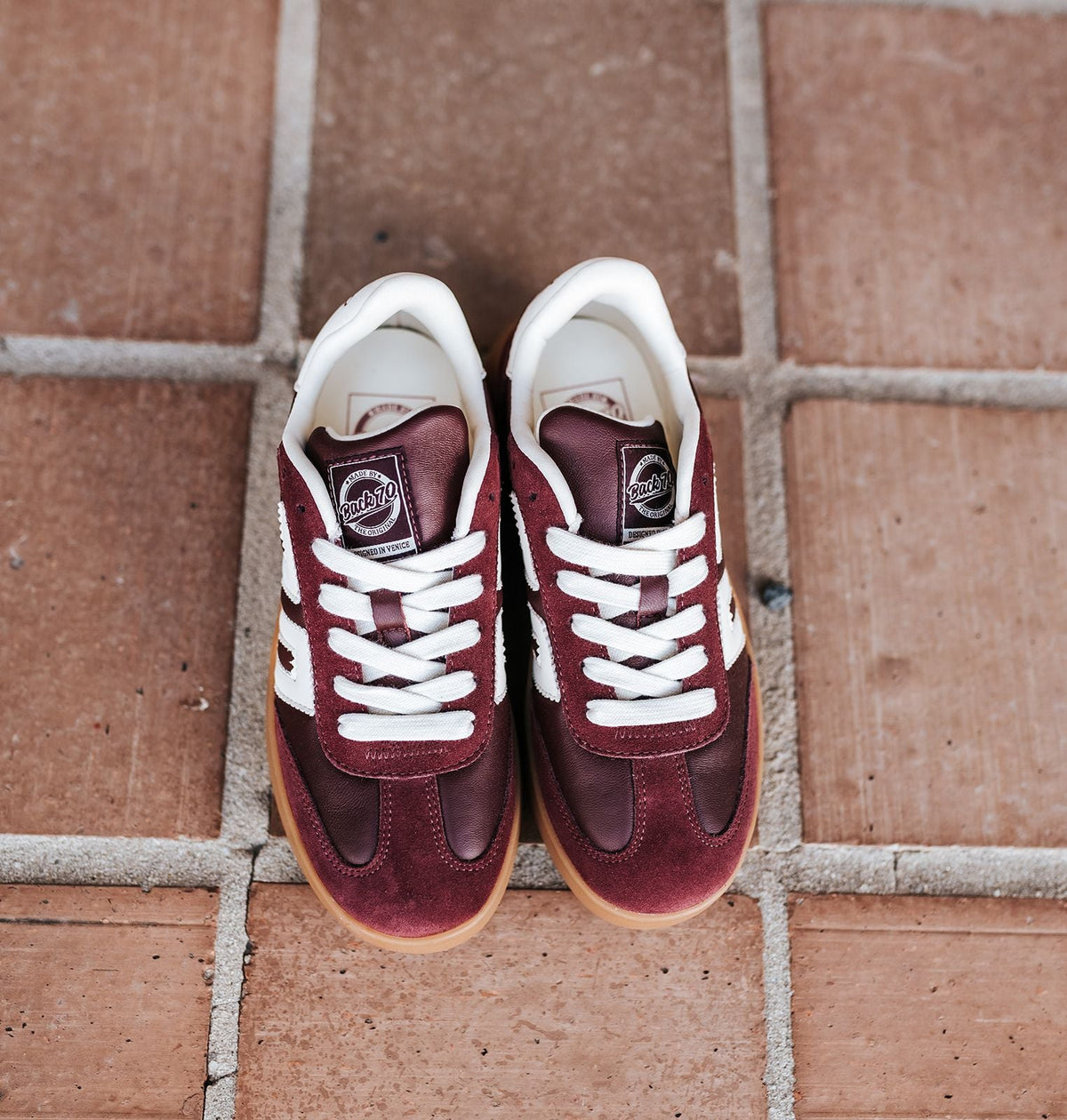 Brooklyn W26 in Wine Butter Platform Sneakers - Southern Soule Designs