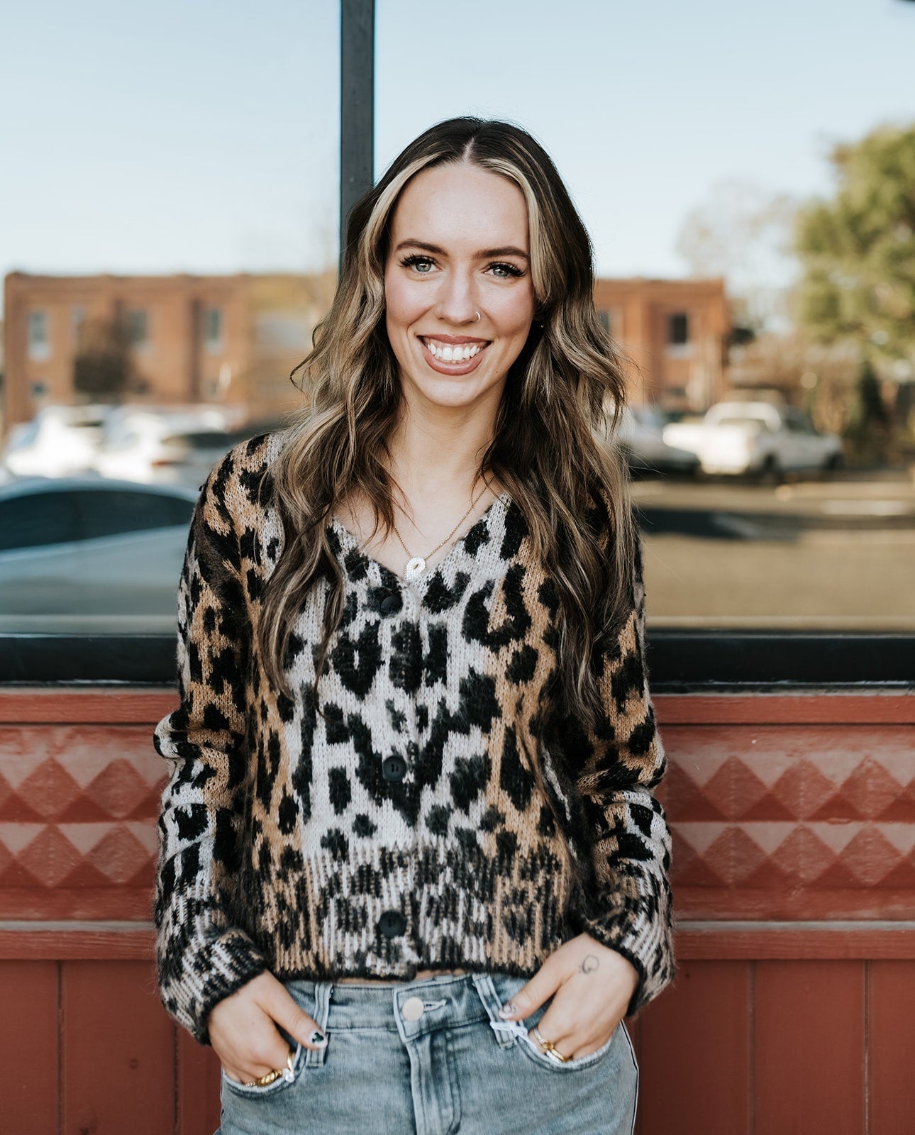 Brown Cheetah Cardigan SWP11515 - Southern Soule Designs