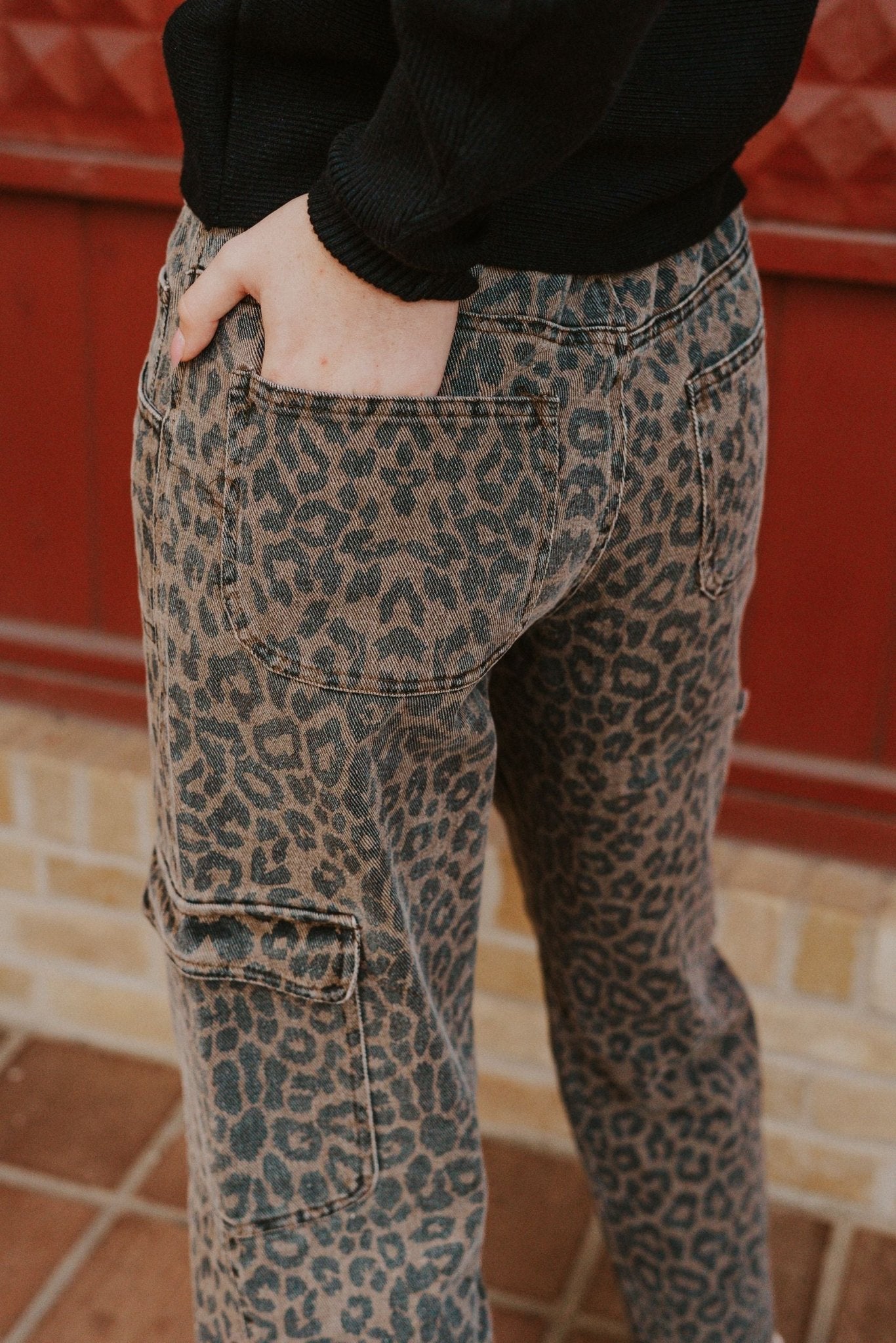 Brown Cheetah Print Cargo Pants CP9997 - Southern Soule Designs