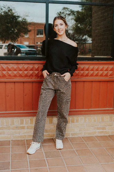 Brown Cheetah Print Cargo Pants CP9997 - Southern Soule Designs