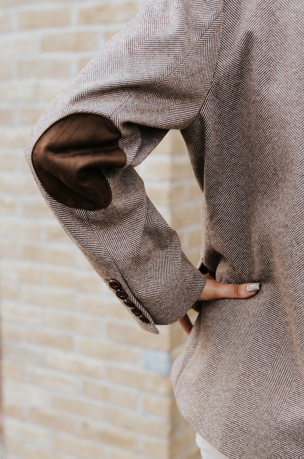 Brown Elfi Tweed Blazer - Southern Soule Designs