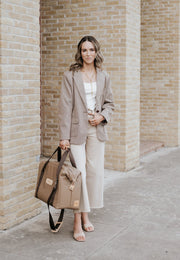 Brown Elfi Tweed Blazer - Southern Soule Designs