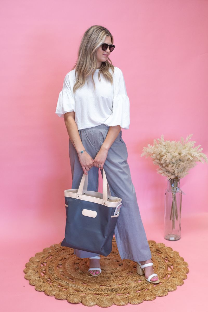Brown Gingham Mid Rise Pants - Southern Soule Designs