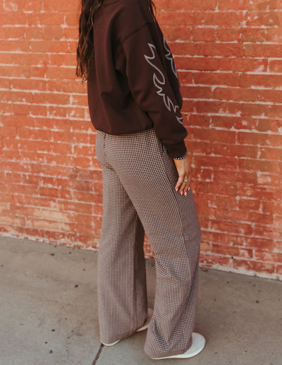 Brown Gingham Pants BRP2663 - 2 - Southern Soule Designs
