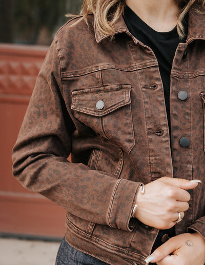 Brown Leopard Ainsley Jacket - Southern Soule Designs