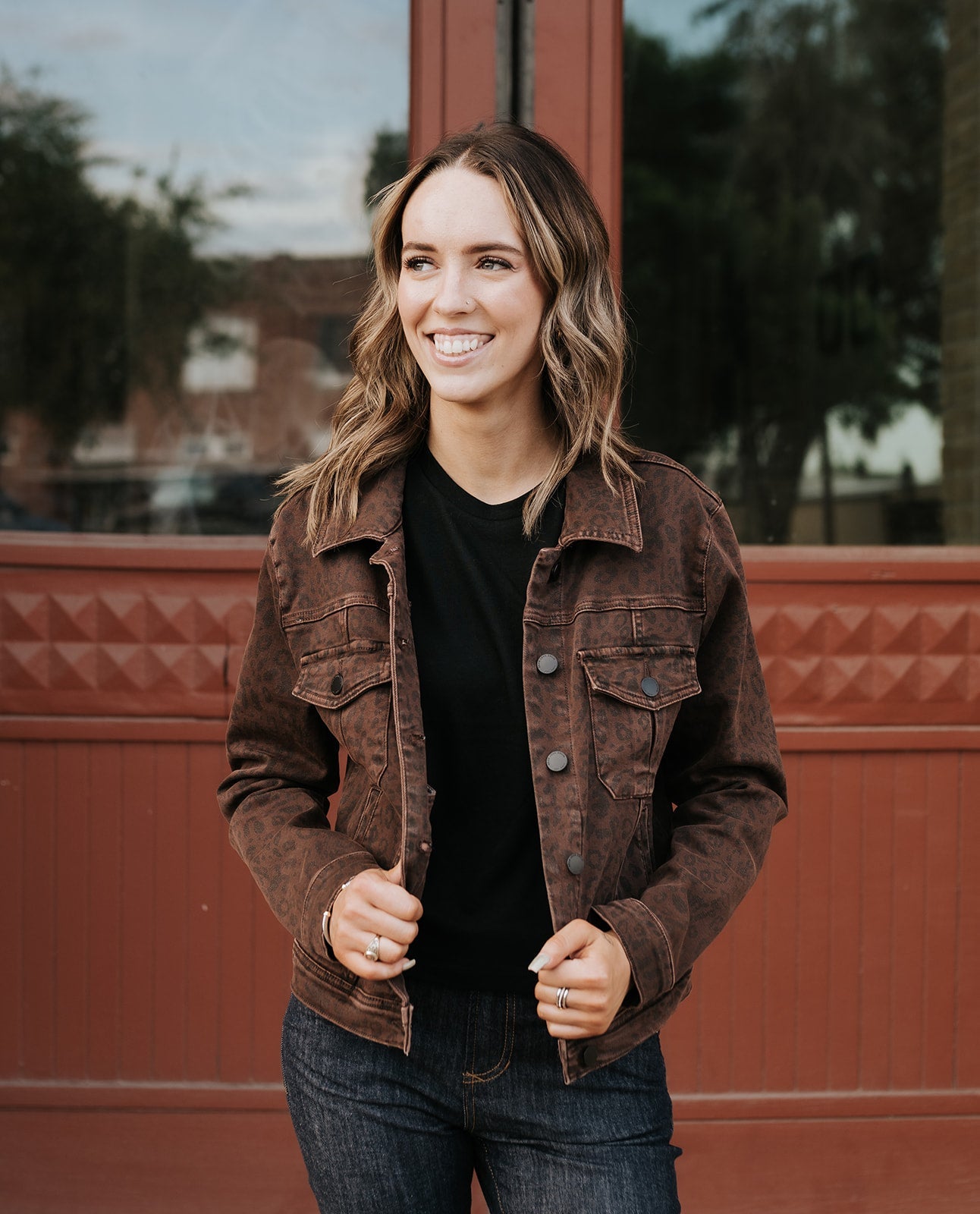 Brown Leopard Ainsley Jacket - Southern Soule Designs