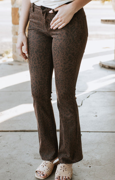 Brown Leopard Jaxtyn Jean - Southern Soule Designs