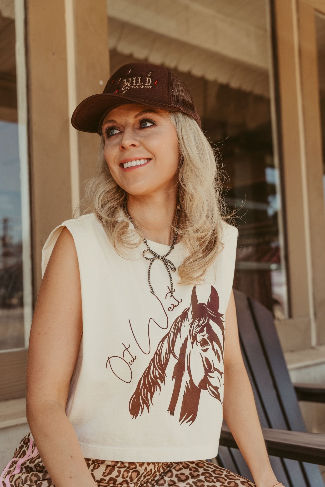 Brown Out West Graphic Tee - Southern Soule Designs