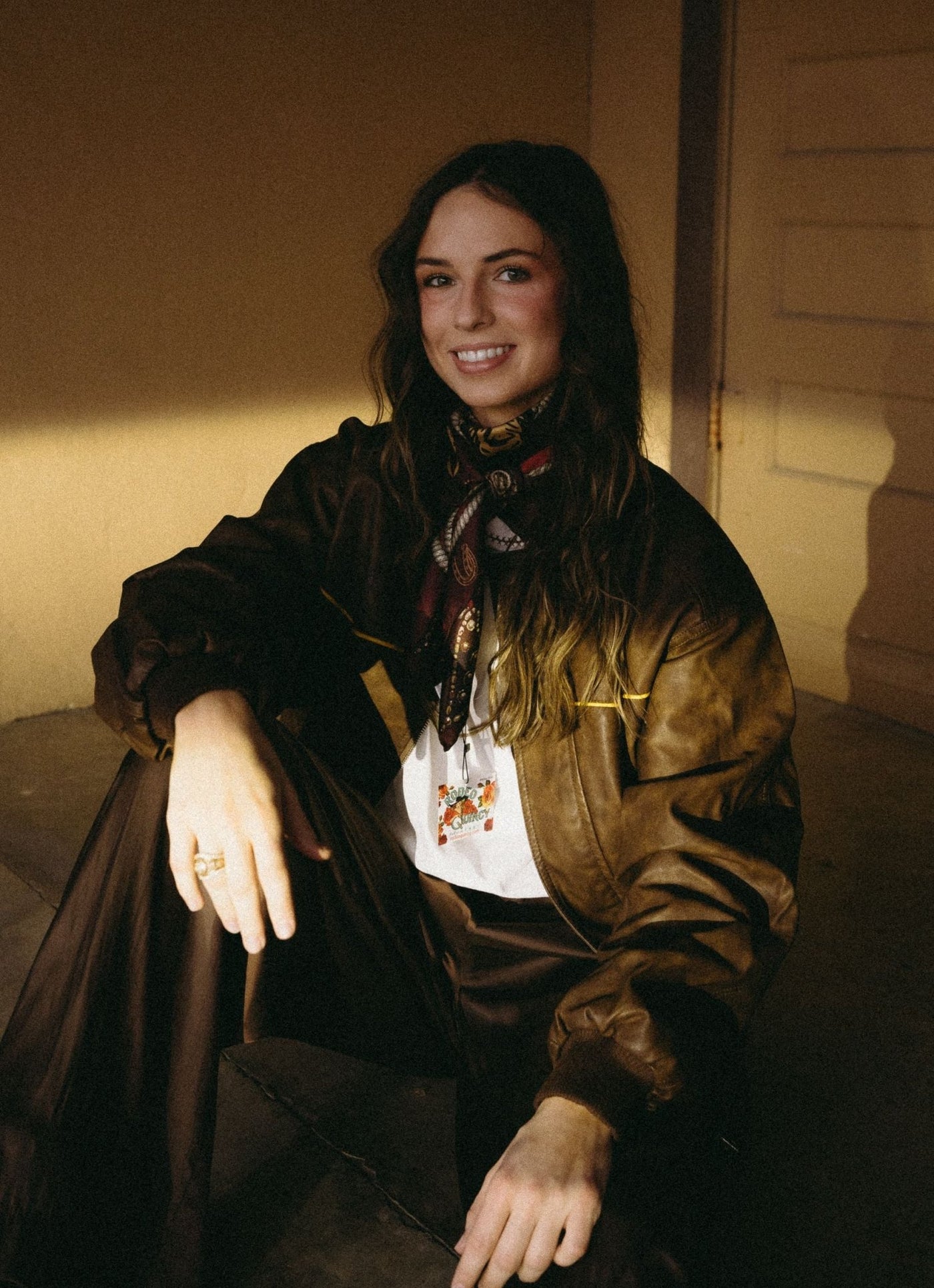 Brown Rodeo Bomber Jacket BRJ3138 - 1 - Southern Soule Designs