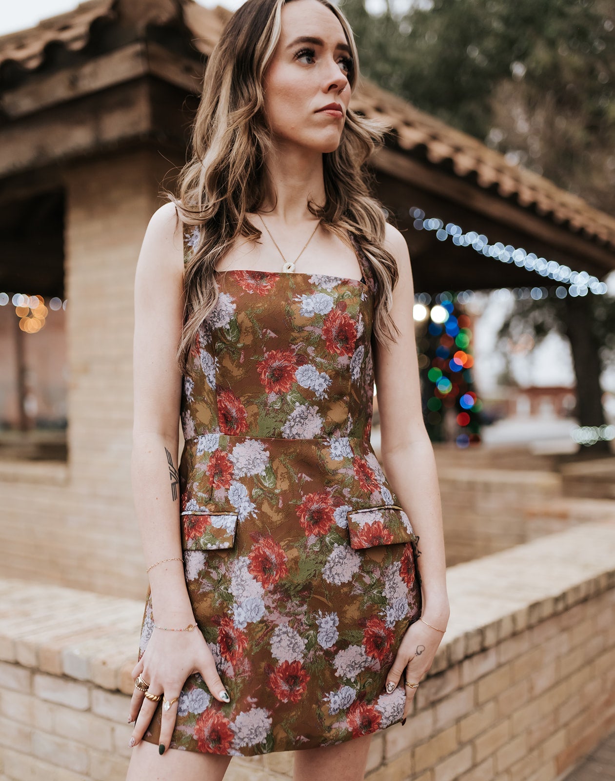 Brown Romony Mini Dress S2207D - Southern Soule Designs