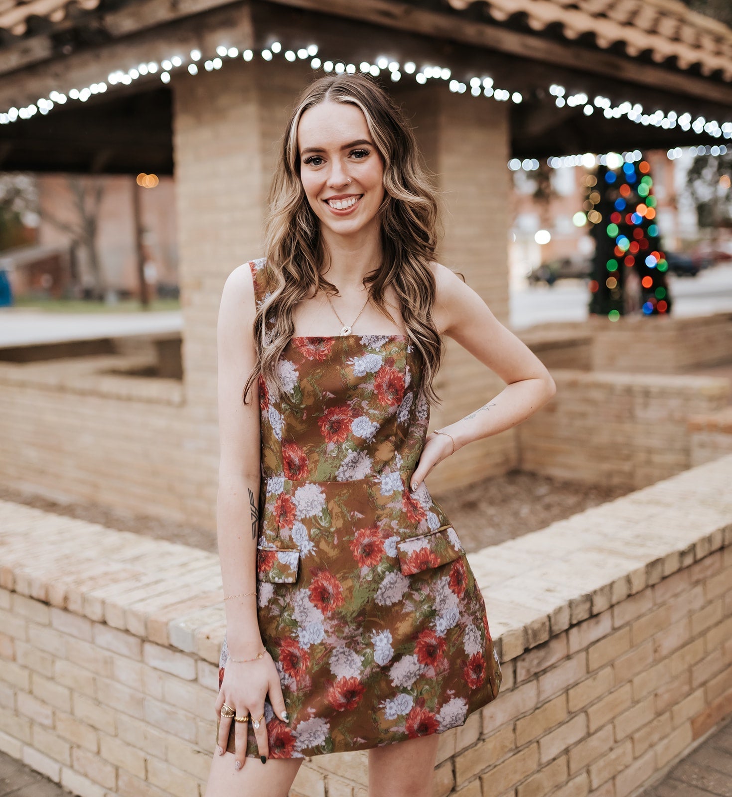 Brown Romony Mini Dress S2207D - Southern Soule Designs