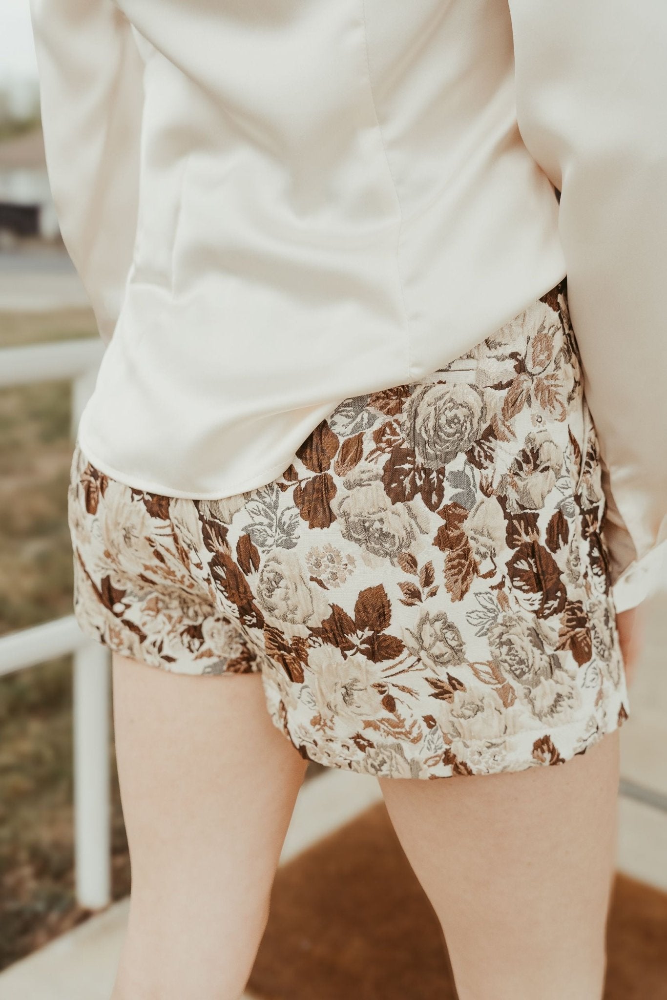 Brown Sloane Floral Skort S1287P - 2 - Southern Soule Designs