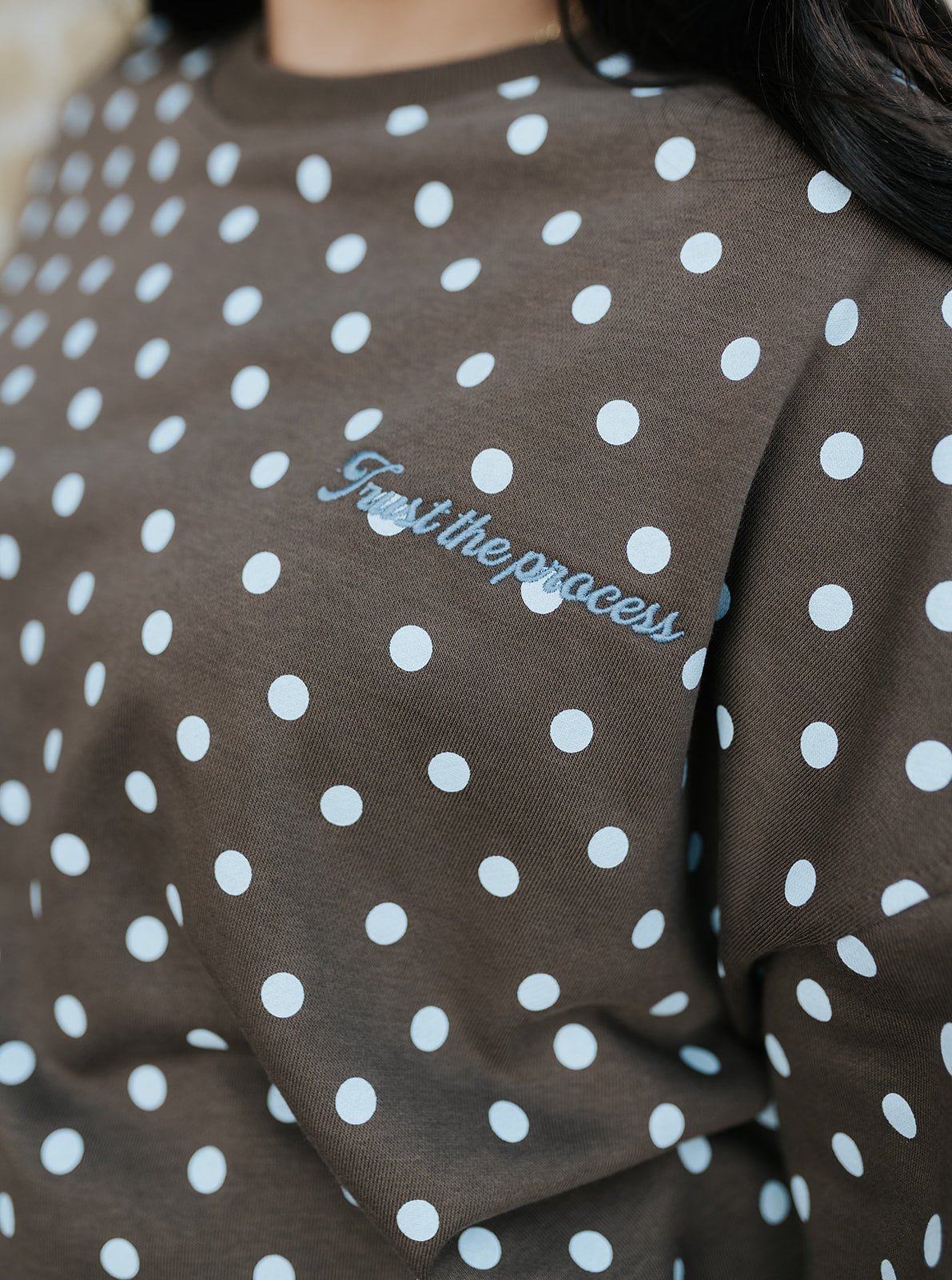 Brown/Blue "Trust the Process" Crew Neck IT6282 - 1 - Southern Soule Designs