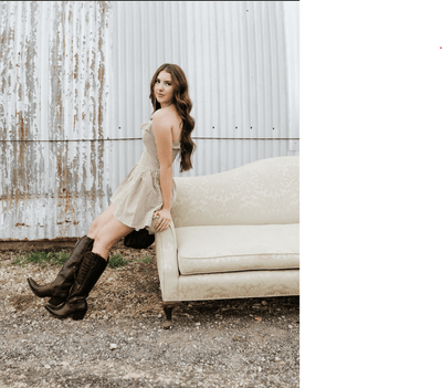 Brown/Cream Gingham Halter Mini Dress PD6513 - Southern Soule Designs