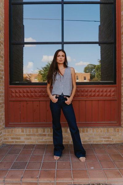 Bryce Sweater Vest Medium Heather Grey ZW253319 - Southern Soule Designs