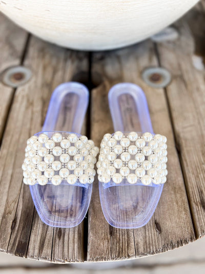 Bryer Clear Pearl Sandal - Southern Soule Designs
