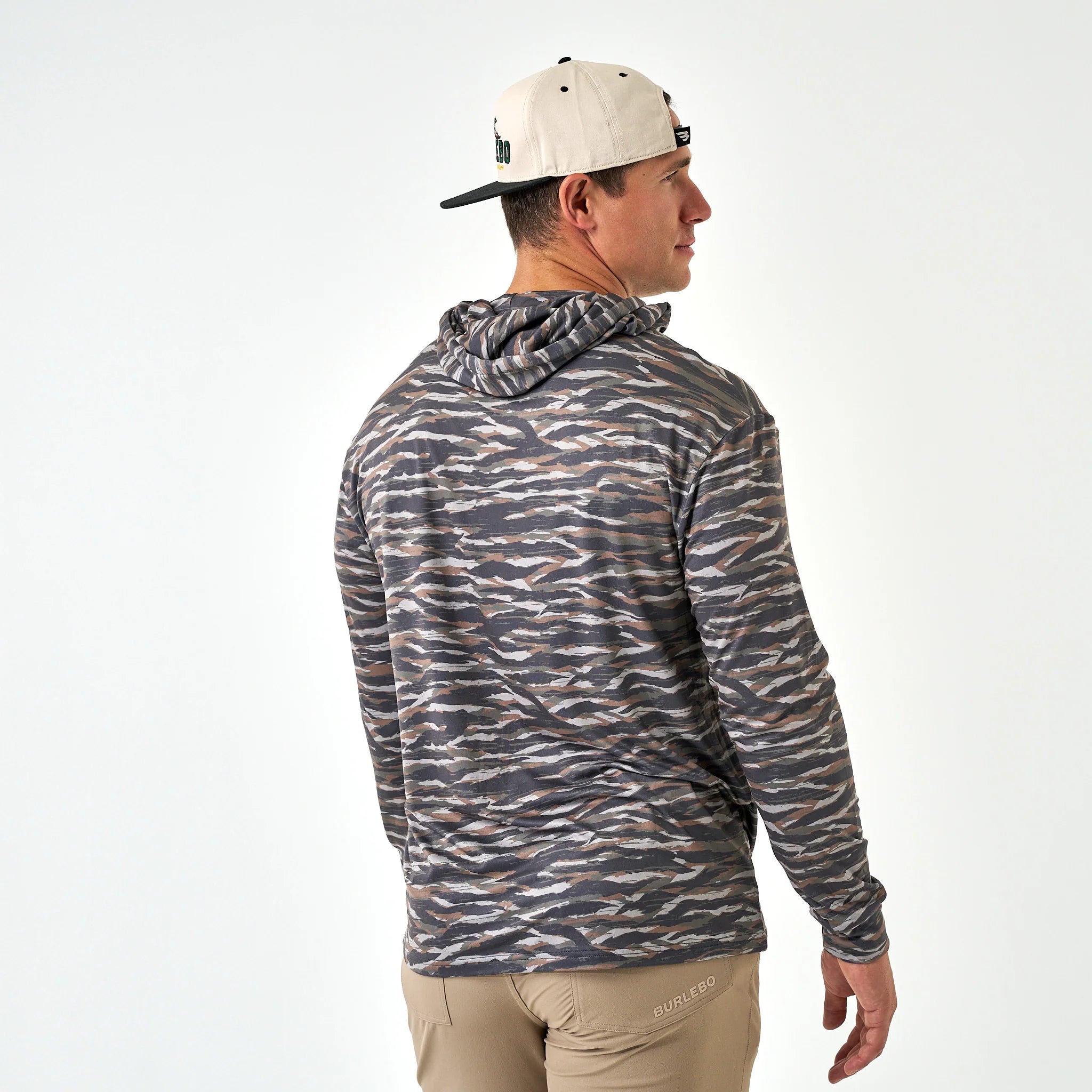 Bulebo Tiger Stripe Camo - Wetland Performance Hoodie - Southern Soule Designs