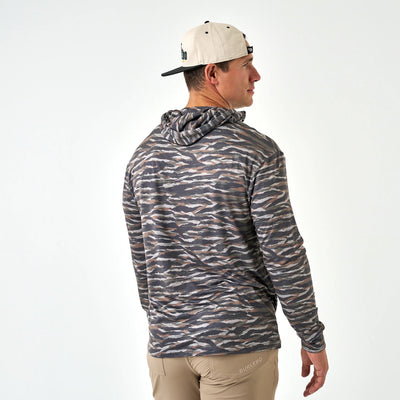 Bulebo Tiger Stripe Camo - Wetland Performance Hoodie - Southern Soule Designs