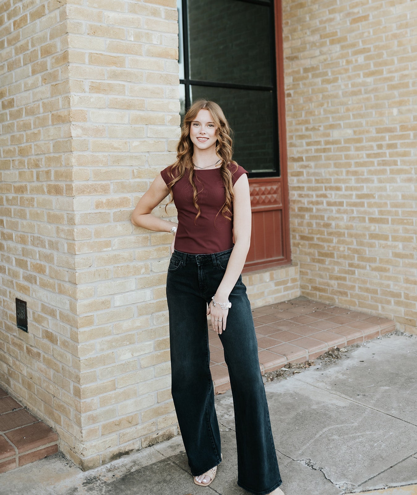 Burgundy Boat Neck Sleeveless Bodysuit MT20404 - Southern Soule Designs