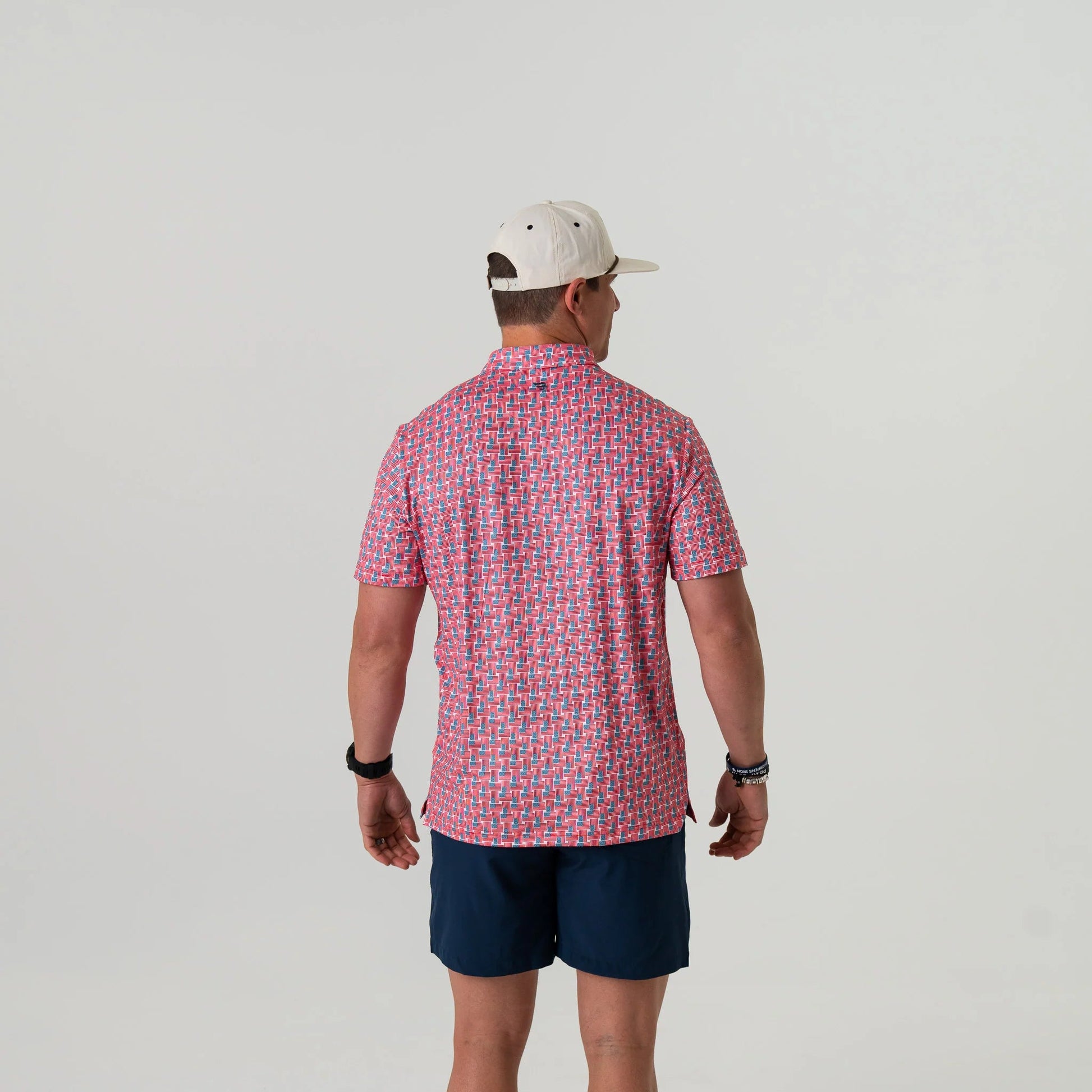 Burlebo American Flag Performance Polo - Southern Soule Designs
