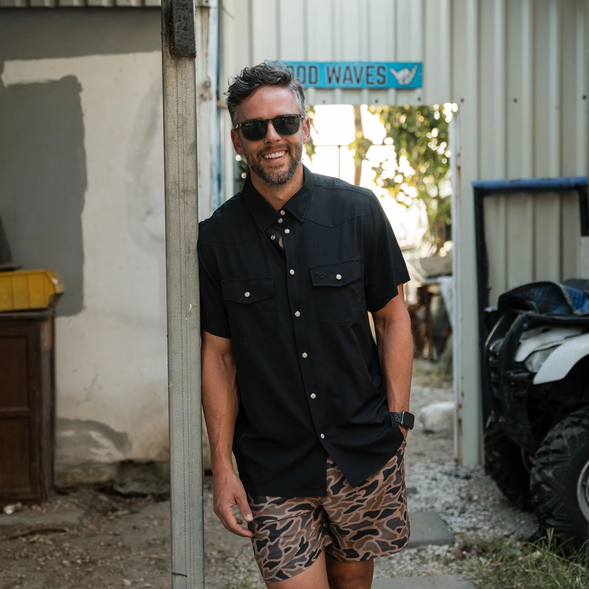 Burlebo Black Performance Western Shirt - Southern Soule Designs