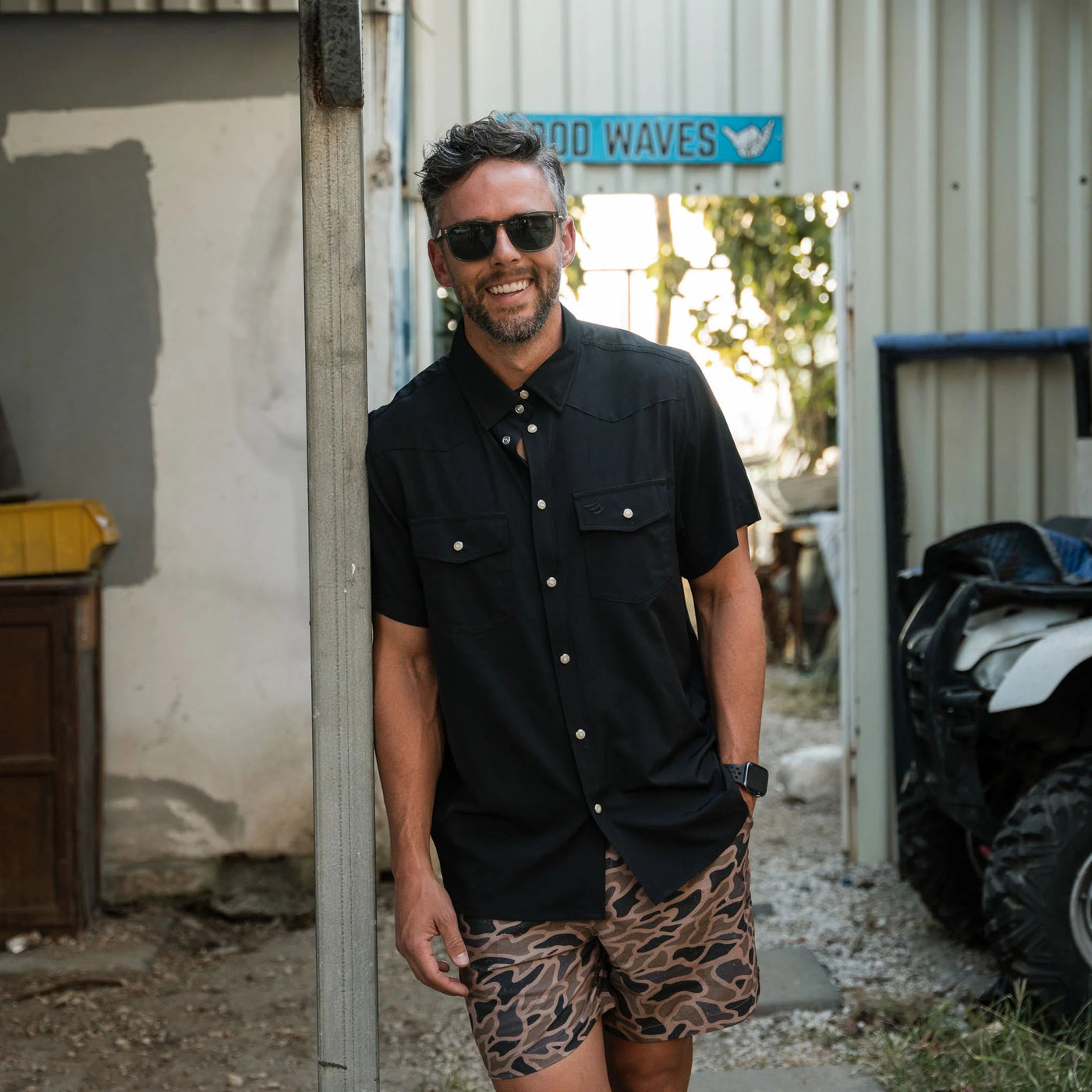 Burlebo Black Performance Western Shirt - Southern Soule Designs