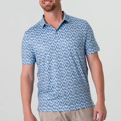 Burlebo Bluebonnets Performance Polo - Southern Soule Designs