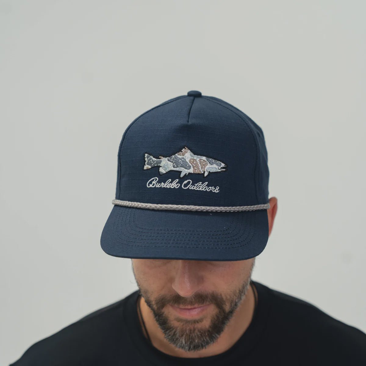 Burlebo Camo Fish Navy Cap - Southern Soule Designs
