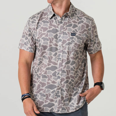 Burlebo Classic Deer Camo Performance Button Up - Southern Soule Designs
