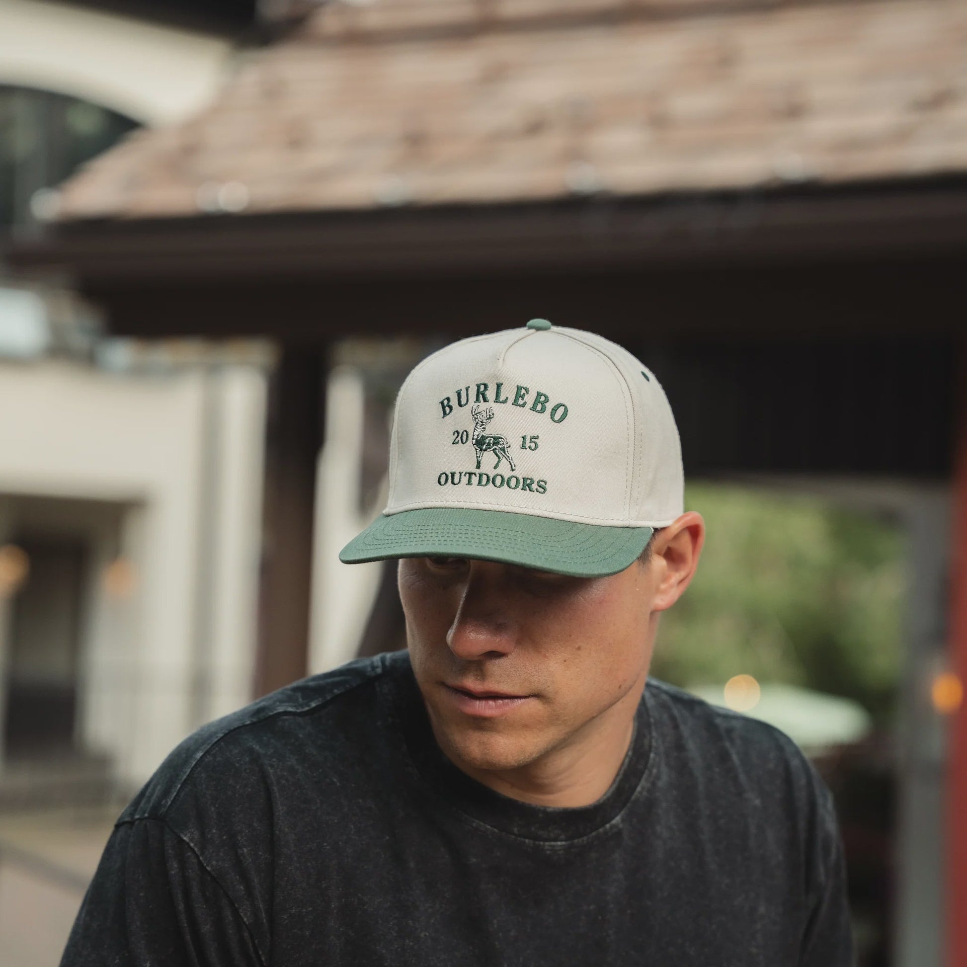 Burlebo Cream Ventage Whitetail Deer Cap - Southern Soule Designs