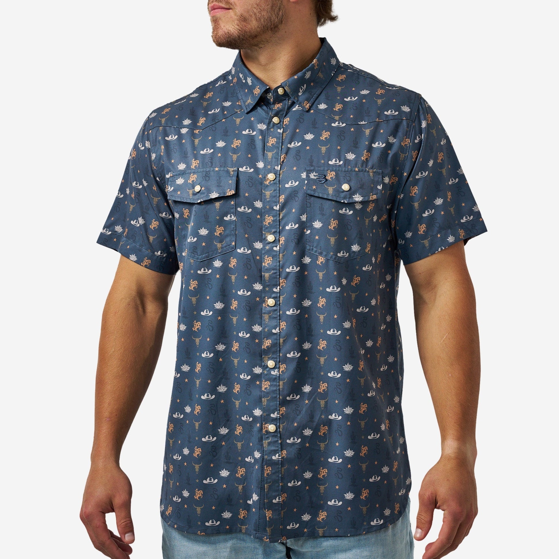 Burlebo Desert Night Performance Western Shirt - Southern Soule Designs