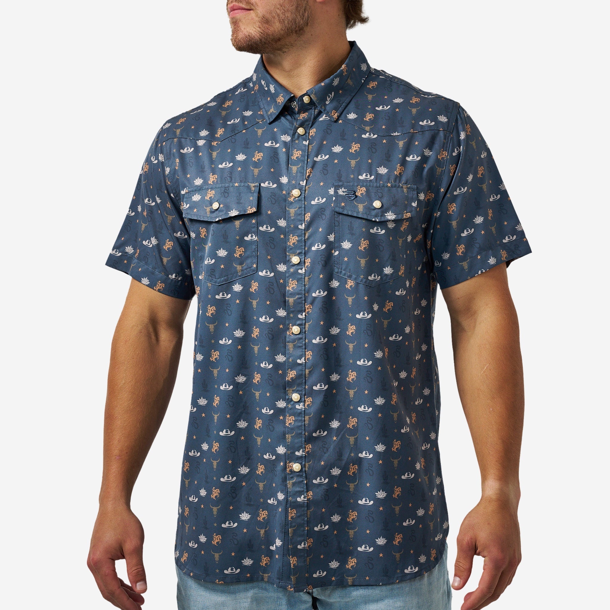 Burlebo Desert Night Performance Western Shirt - Southern Soule Designs