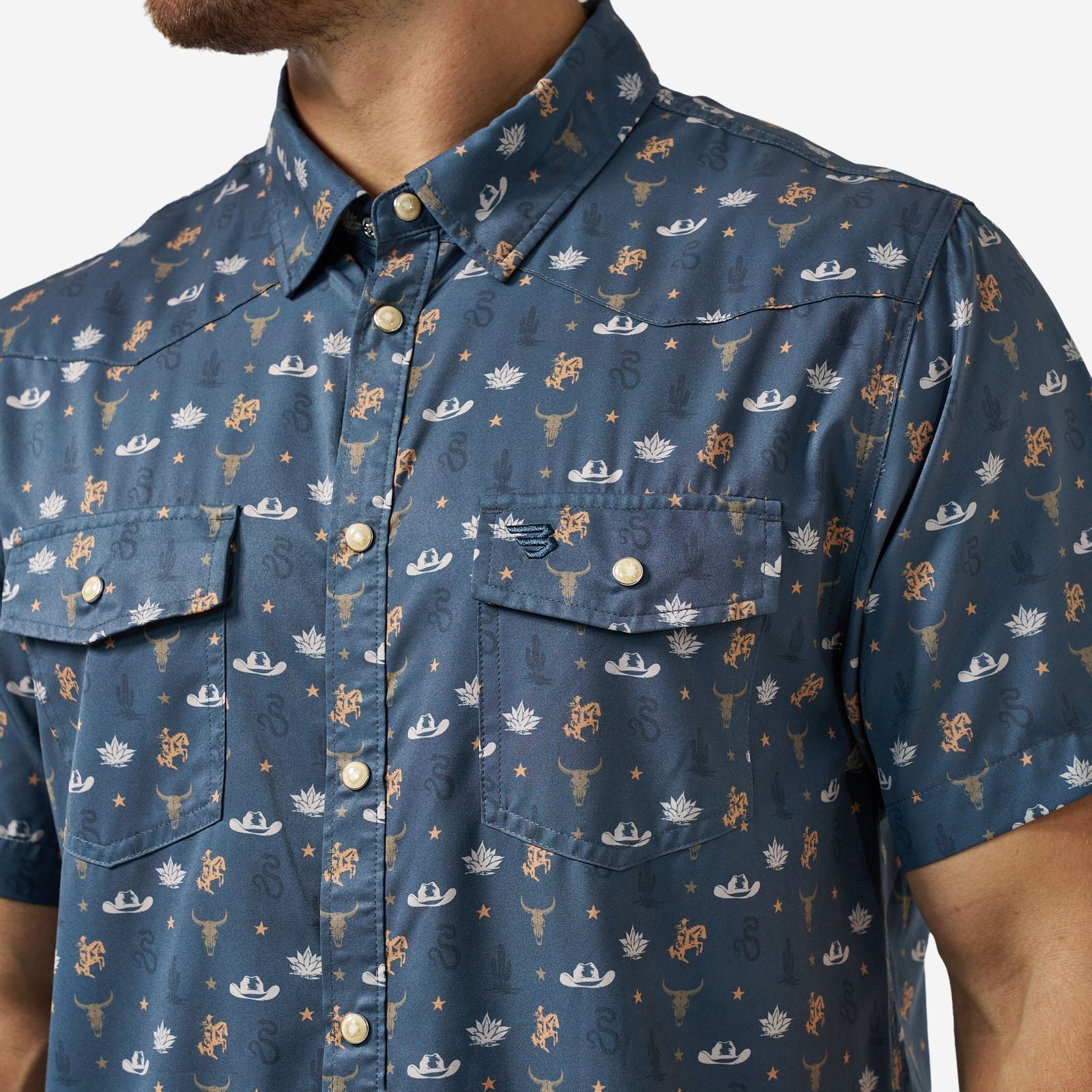 Burlebo Desert Night Performance Western Shirt - Southern Soule Designs