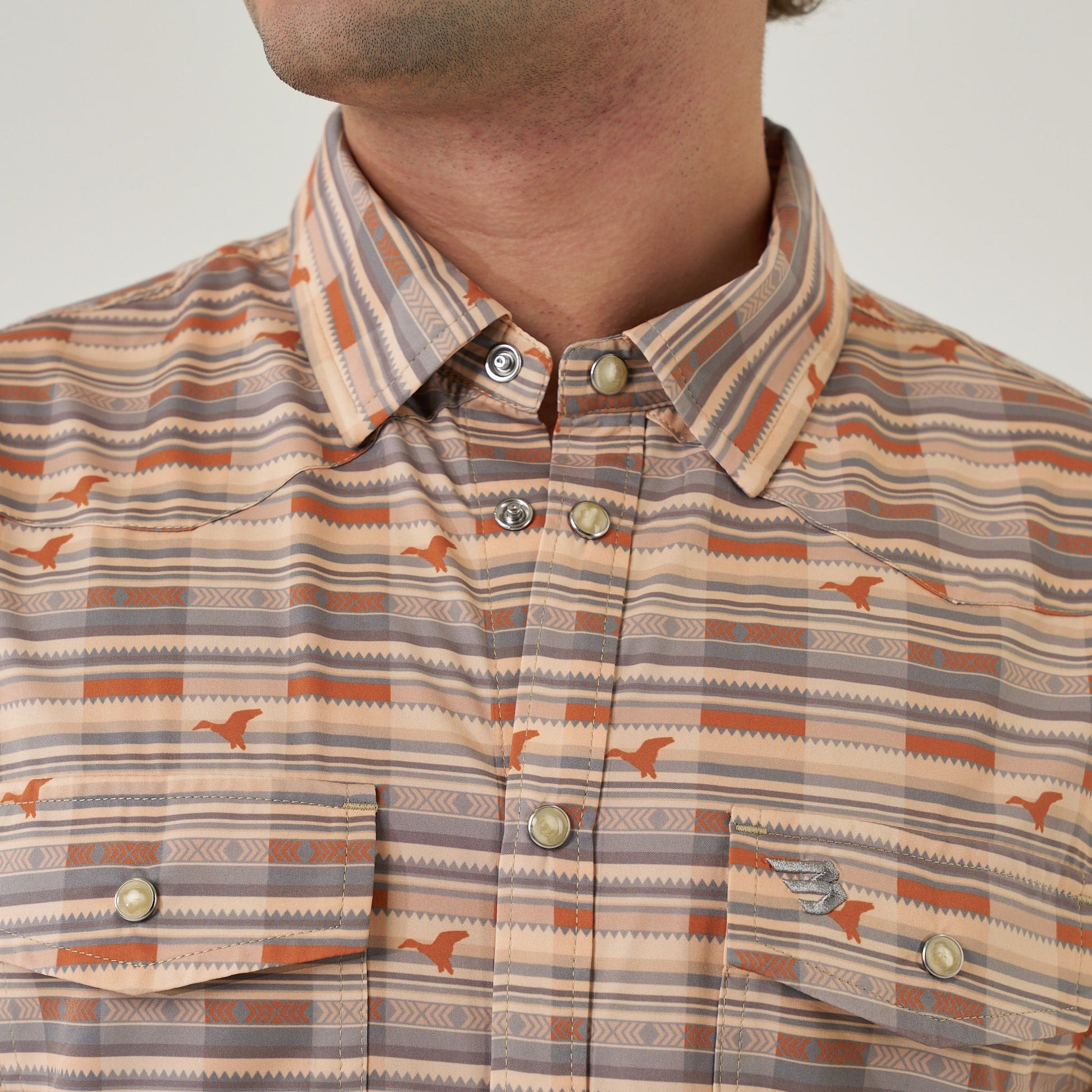 Burlebo Duck Hunter Plaid Performance Western Shirt - Southern Soule Designs