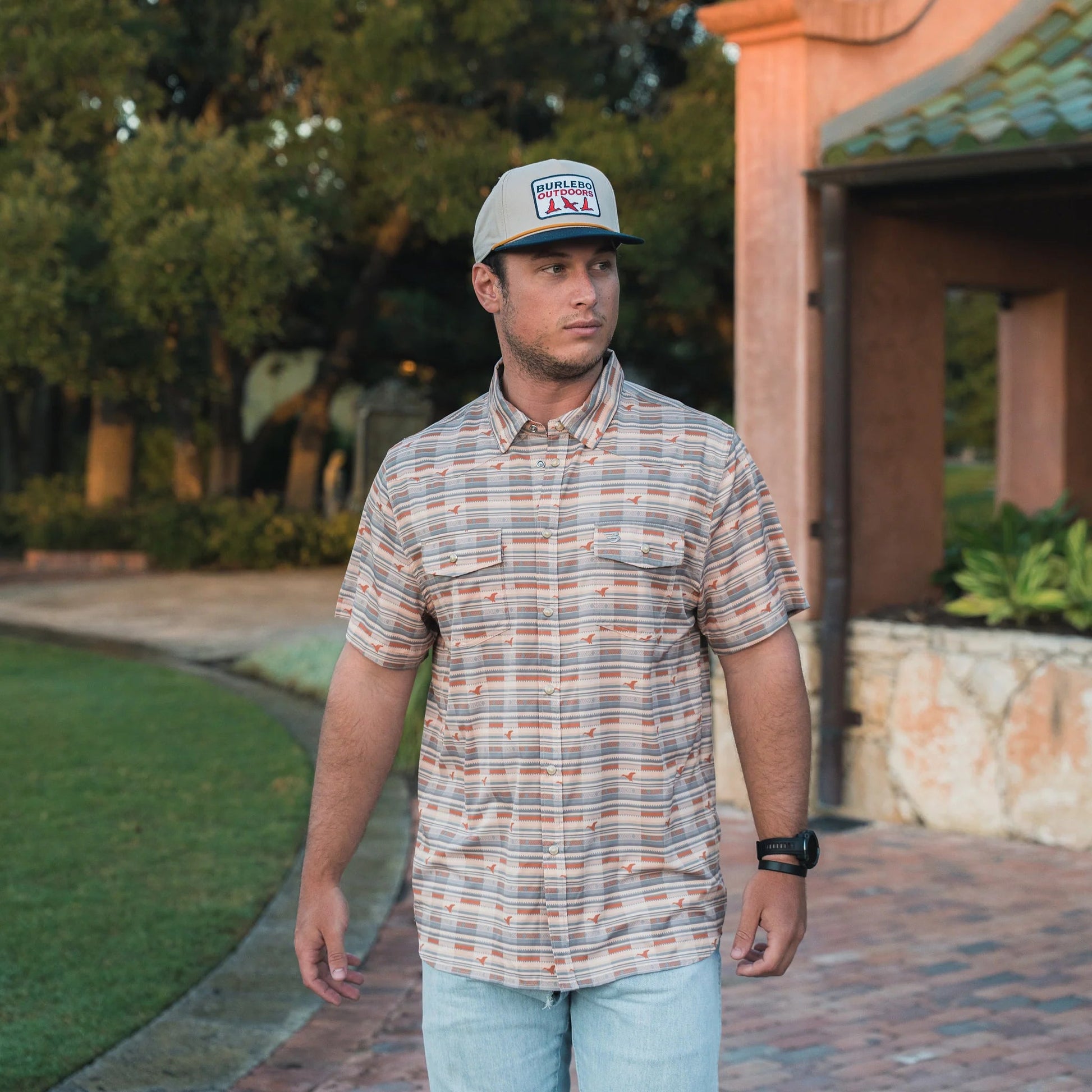 Burlebo Duck Hunter Plaid Performance Western Shirt - Southern Soule Designs