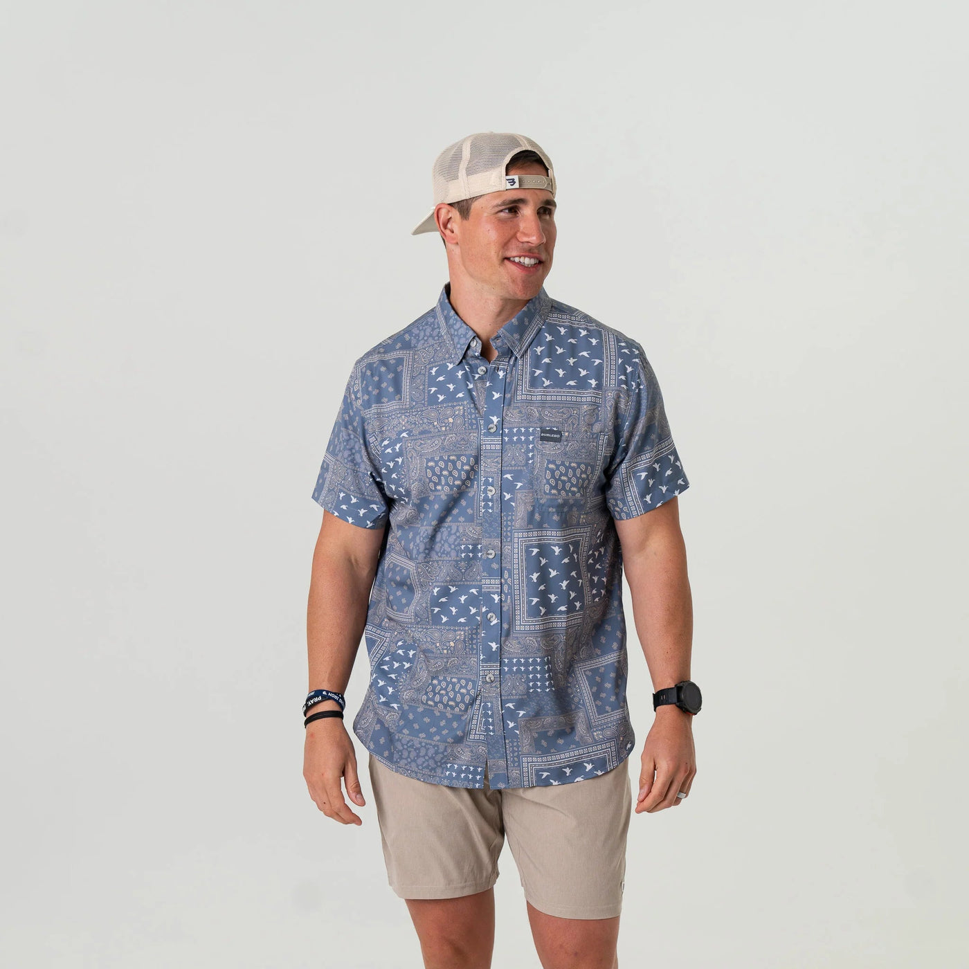 Burlebo Duck Paisley Performance Button Up - Southern Soule Designs