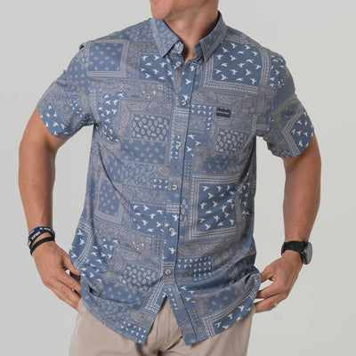 Burlebo Duck Paisley Performance Button Up - Southern Soule Designs