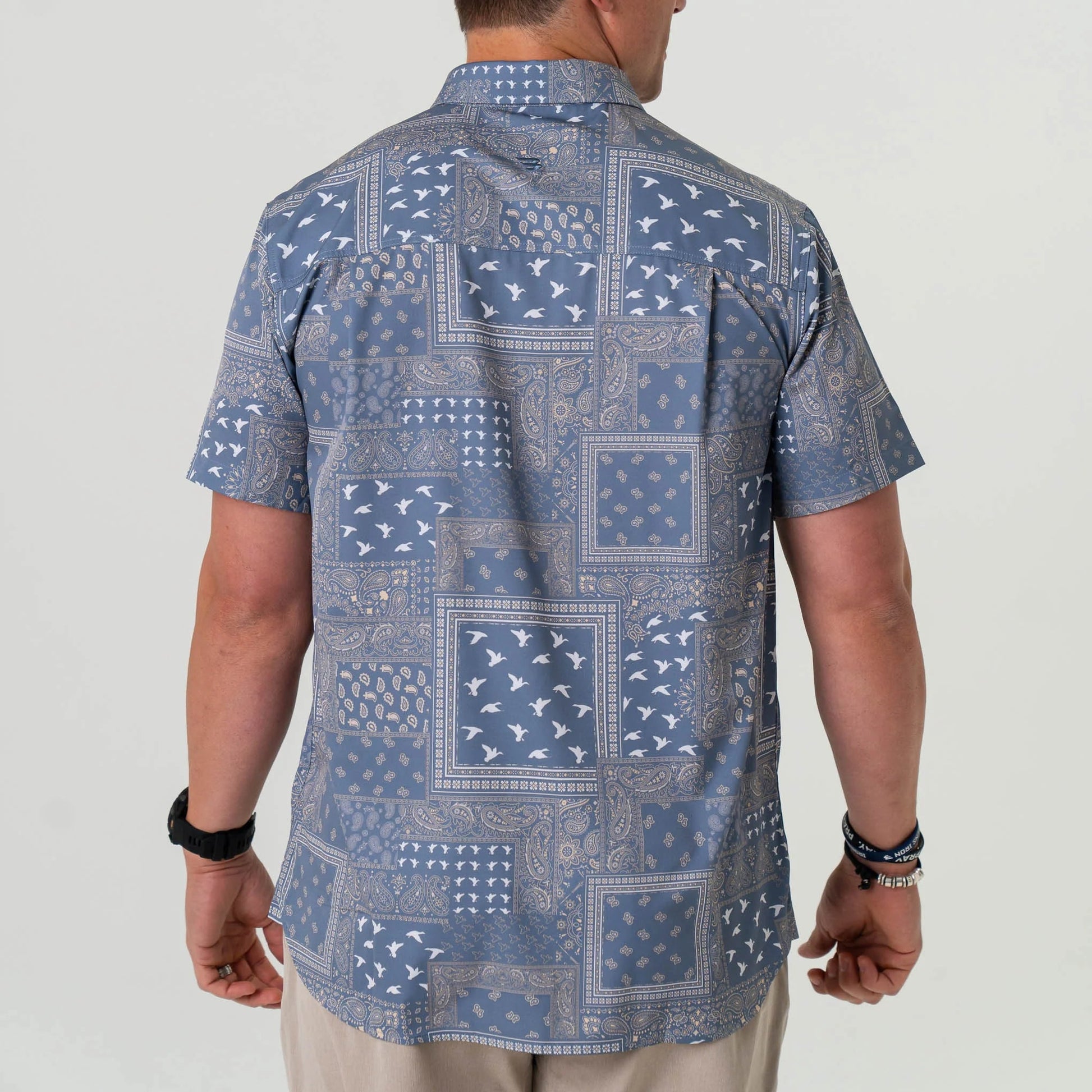 Burlebo Duck Paisley Performance Button Up - Southern Soule Designs